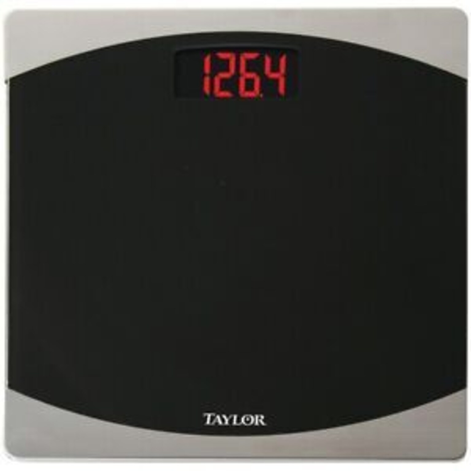 Taylor® Glass Digital Electronic Scale, 400 lbs., Black