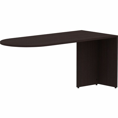 Lorell Essentials 29H x 66W Desk Peninsula, Espresso (LLR18262)