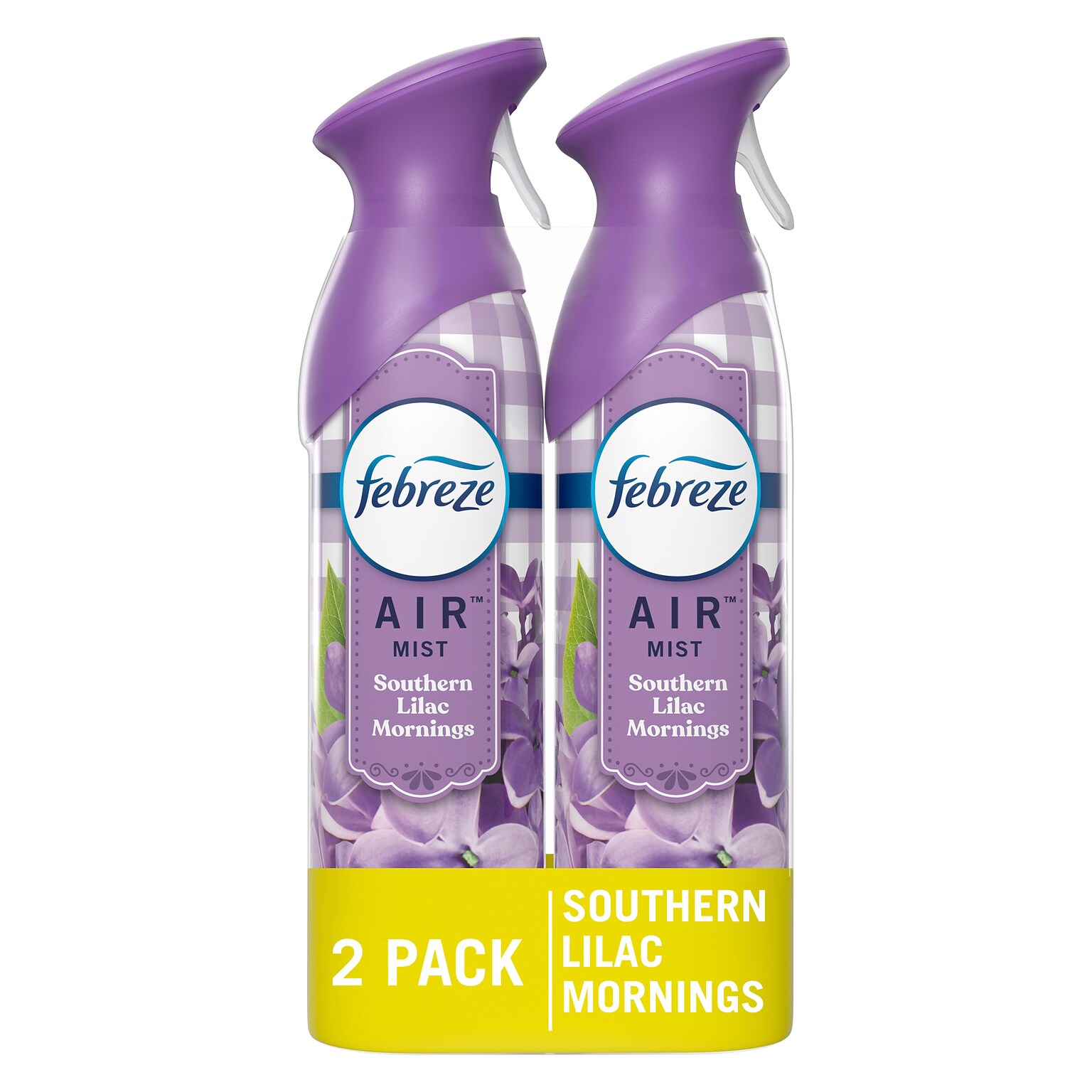 Febreze Air Mist Air Freshener Spray, Southern Lilac Mornings Scent, 8.8 oz., 2/Pack (13749)