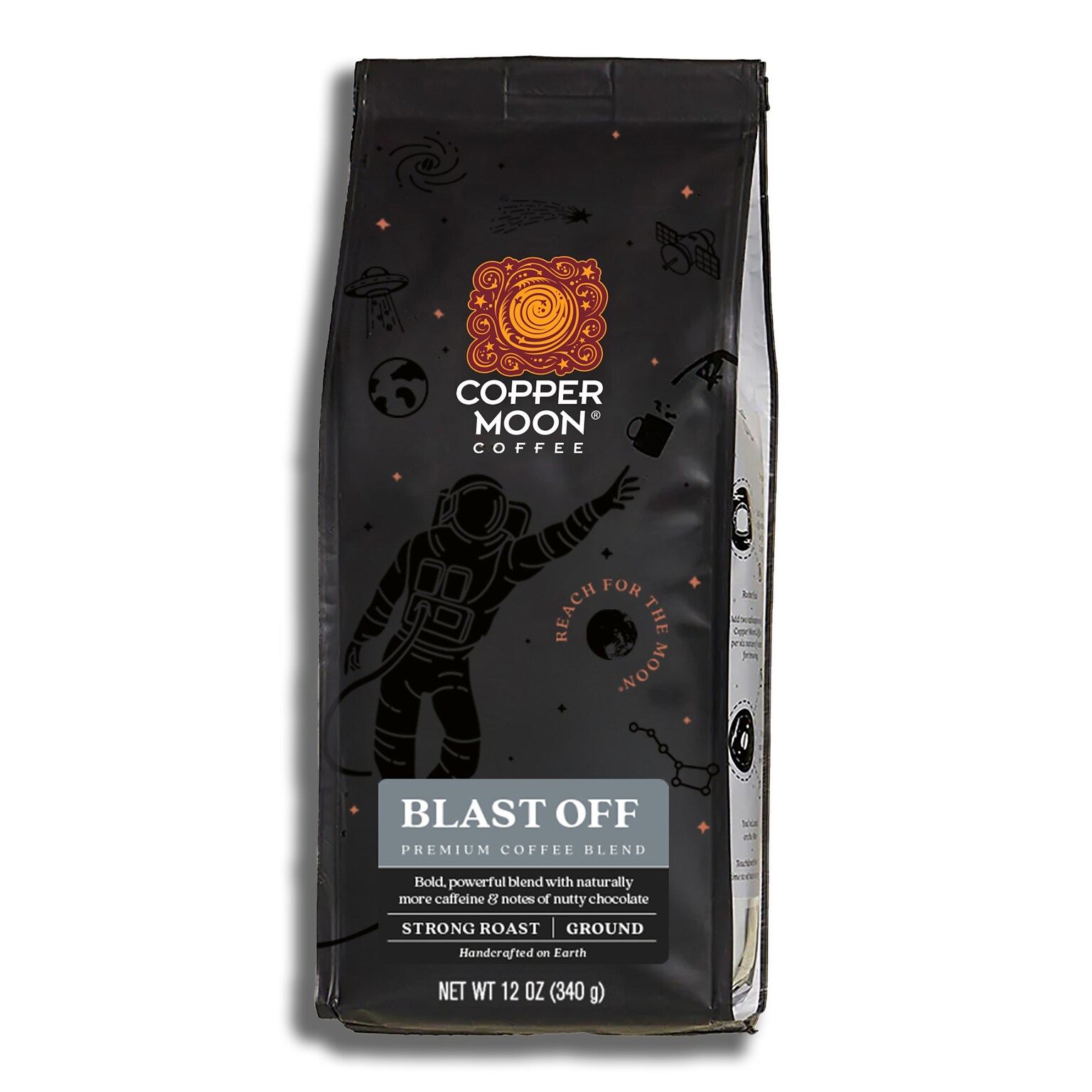 Copper Moon Blast Off Ground Coffee, Strong Roast, 12 oz. (205331)