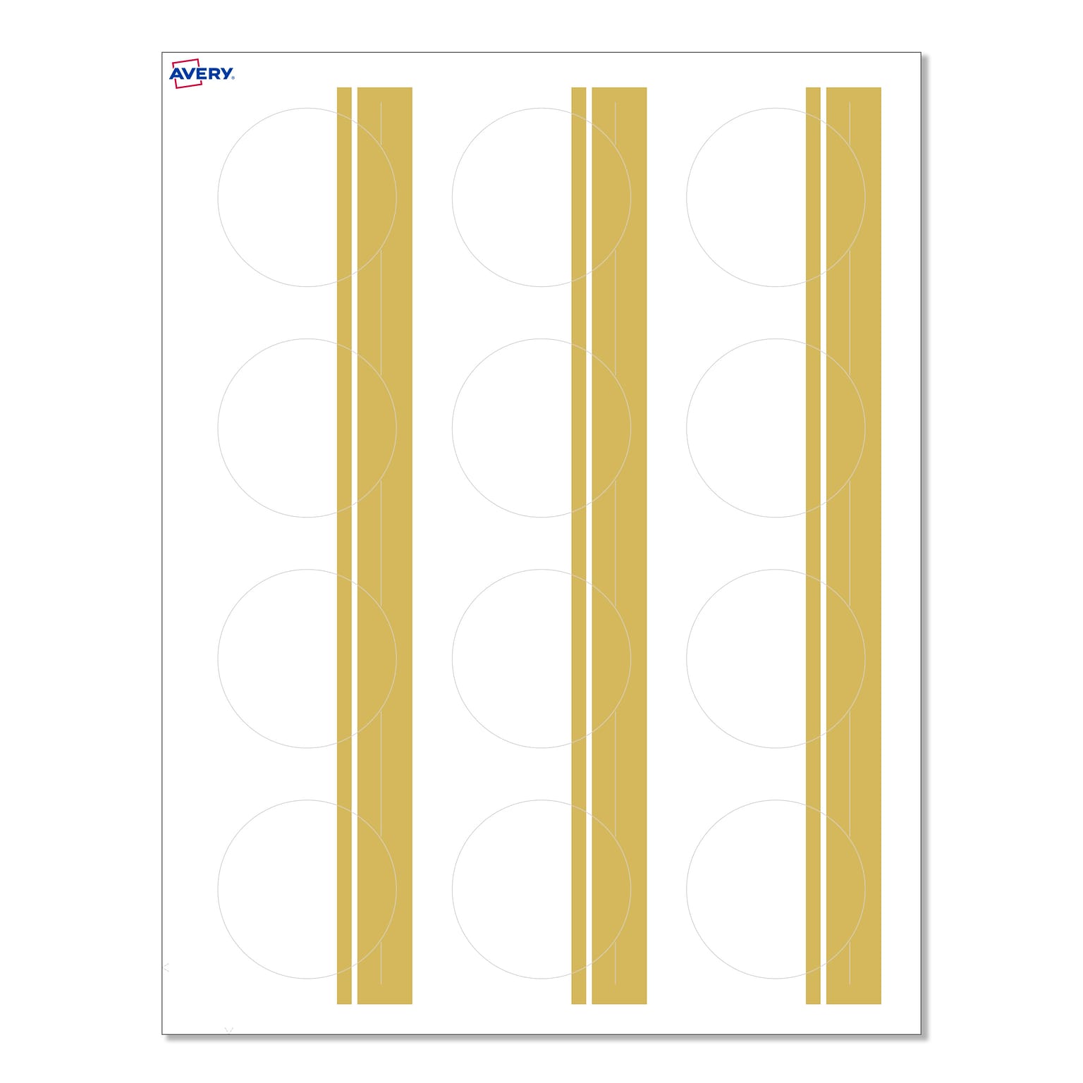 Avery Laser/Inkjet Circle Multipurpose Labels, 2 Dia., White, 120/Pack (S00D21)