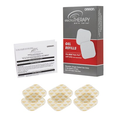 Omron Heat Pain Pro Gel Refills, 4/Pack (PMGEL)