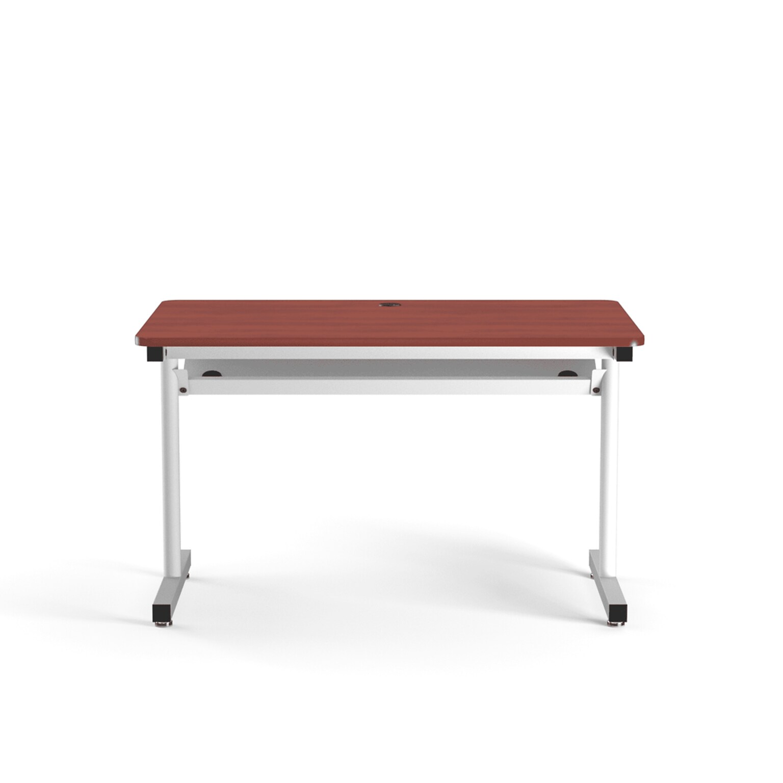 VersaDesk 48W Basic Computer Table, Cherry/White (BCT4830-WC)