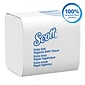 Scott Cotton Z-Fold Toilet Paper, 2-ply, White, 250 Sheets/Pack, 36 Packs/Carton (48280)