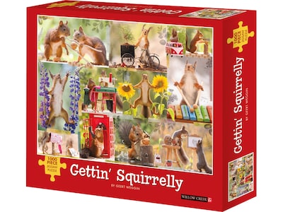 Willow Creek Gettin Squirrelly 1000-Piece Jigsaw Puzzle (48598)