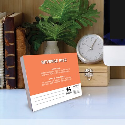 2027 Willow Creek Gen Z Slang 5.4" x 6.2" Day-to-Day Calendar (63477)