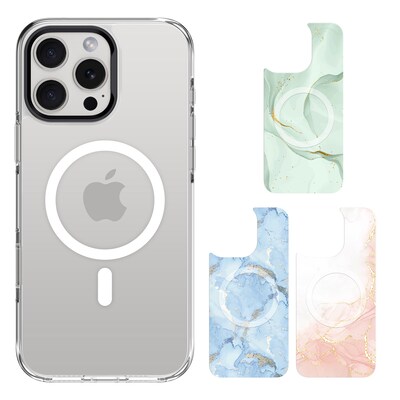 SaharaCase Inspire MagSafe Phone Case for iPhone 16 Pro Max, Shock Absorbing, Marble (CP00698)