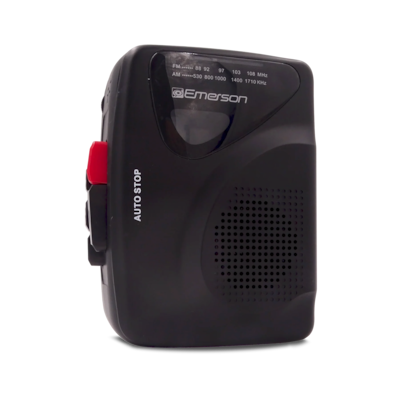 Emerson Portable Cassette Player & Recorder, Black (EPC-1000)