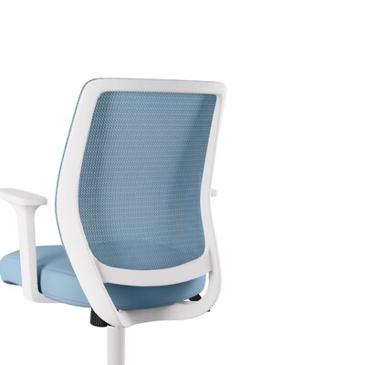 Staples® Essentials Ergonomic Fabric Swivel Task Chair, Seafoam (UN60409)