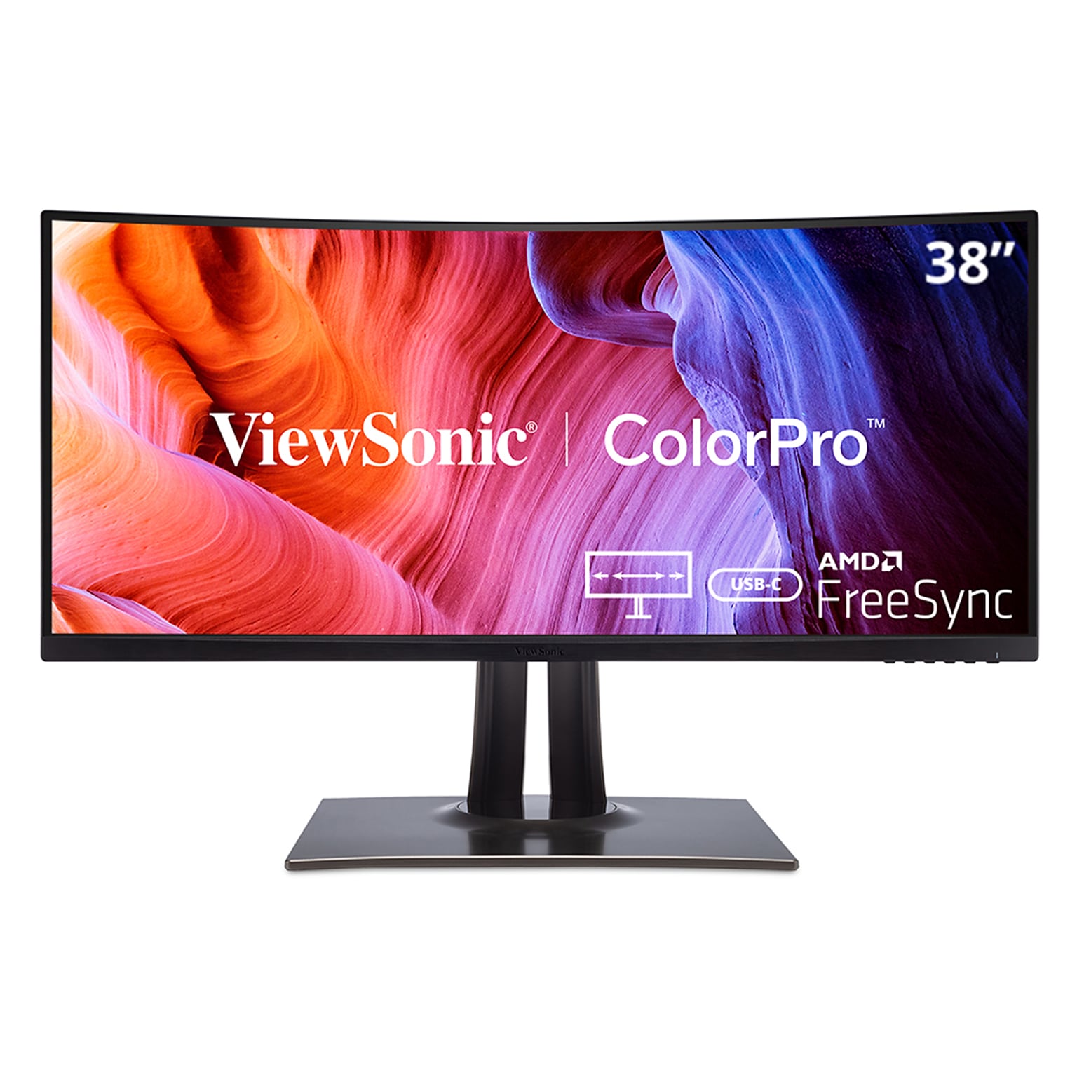 ViewSonic ColorPro 38 Curved 4K Ultra HD 60 Hz LED Gaming Monitor, Black (VP3881A)