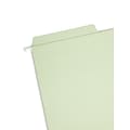 Smead FasTab Hanging File Folders, 1/3 Cut, Legal Size, Moss, 20/Box (64083)