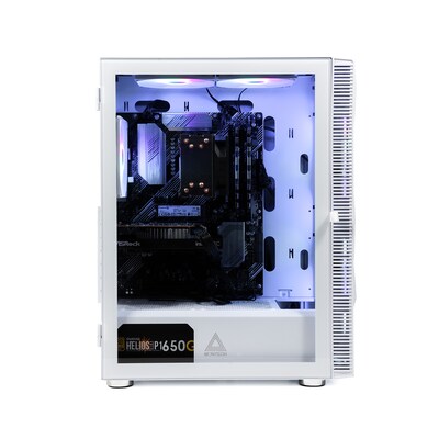 Skytech Gaming Storm Desktop Computer, AMD Ryzen 5 5600G, 16GB RAM, 1TB SSD, Intel Arc A380 6GB Graphics, Windows 11, White