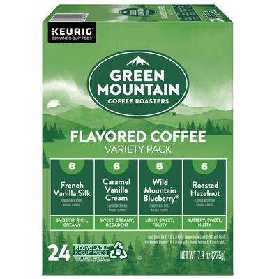 Green Mountain Variety Pack Coffee Keurig® K-Cup® Pods, Light Roast, 96/Carton (GMT6502CT)