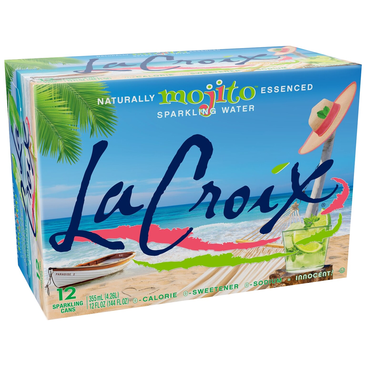 Lacroix Mojito Flavored Sparkling Water, 12 oz., 24/Carton (15021-844)