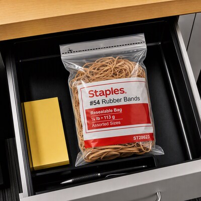 Staples Economy #54 Rubber Bands, Assorted Sizes, 300/Pack (28623-CC)