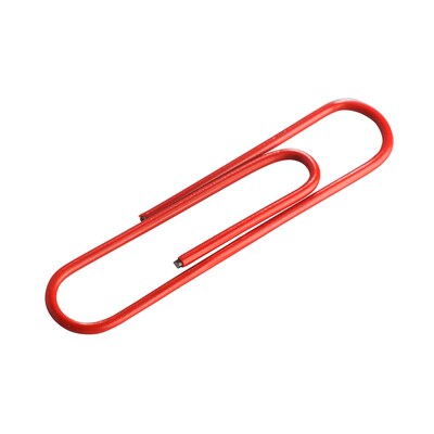 JAM Paper Jumbo Paper Clips, Red, 75/Pack (2183754)