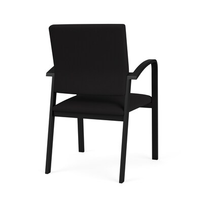 Lesro Newport Fabric Guest Chair, Open House Black (NP1101.SBK-01OHBK)