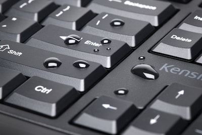 Kensington Pro Fit Low-Profile Spill-Proof Wireless Keyboardm, Black (K75229US)