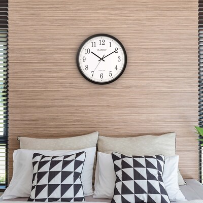 La Crosse Technology Atomic Analog Wall Clock, Plastic, 14"Dia. (WT-3143A)