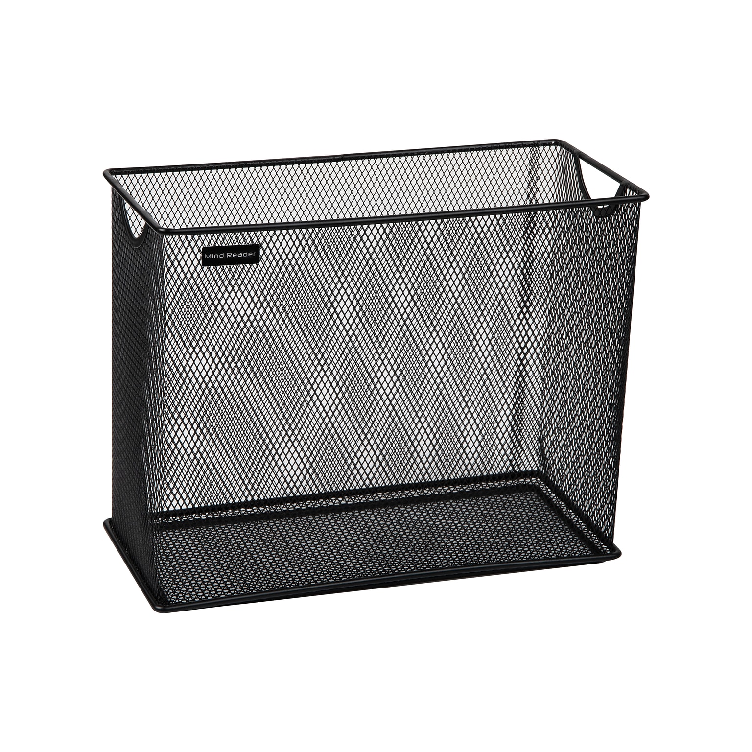 Mind Reader Metal Desk File Organizer, Black (FILEBASK-BLK)