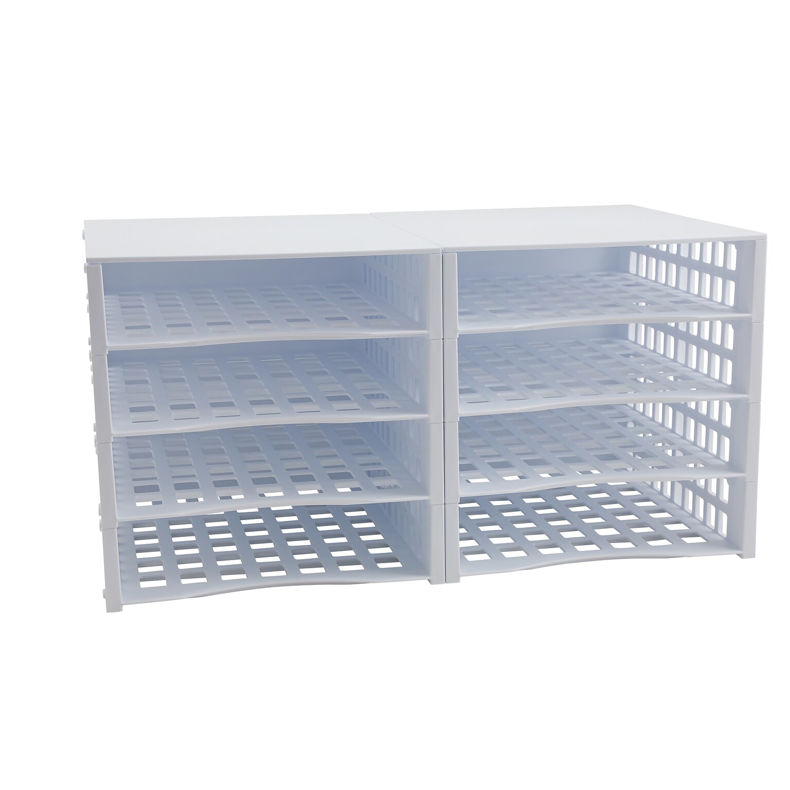 Thinkspace Literature organizer 8-Compartment Literature Organizers, 21 x 12.25, White (39444)