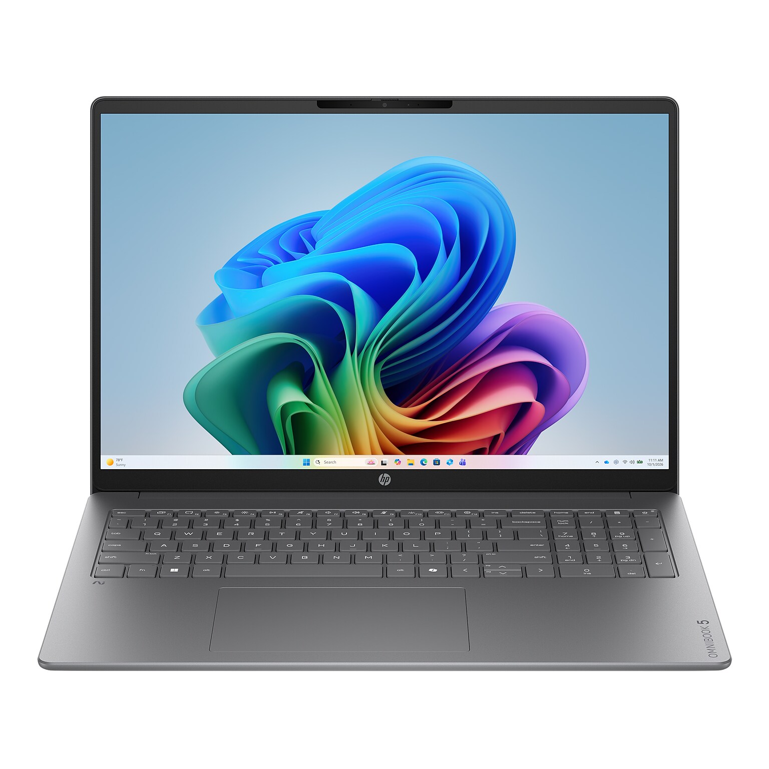 HP OmniBook 5 16 Laptop, Copilot+ PC, AMD Ryzen AI 5 430, 16GB RAM, 512GB SSD, +19 Hour Battery, Windows 11 Home