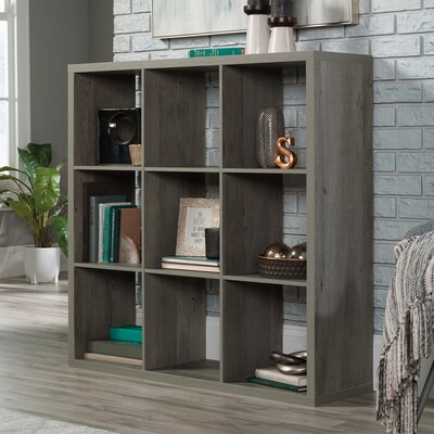Sauder Select 44"H 9-Shelf Cube Organizer, Mystic Oak (431287)