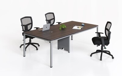 Boss Office Products Simple System 95"W Meeting Table, Driftwood (S402)