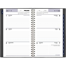 2024-2025 AT-A-GLANCE DayMinder 5 x 8 Academic Weekly & Monthly Planner, Poly Cover, Charcoal (AYC