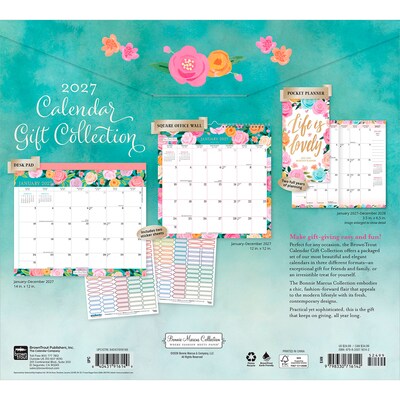 2027 BrownTrout Bonnie Marcus 14.25 x 13 Monthly Calendar, Assorted Colors (9798330716142)