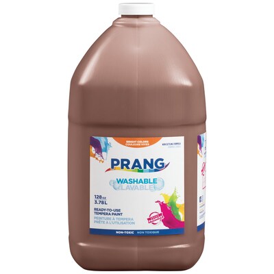 Prang Washable Tempera Paint, Brown, 128 oz. (10608)