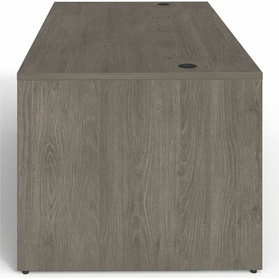 Lorell Prominence 2.0 72" W Right-Pedestal Desk, Gray Elm Surface (LLRPD3672RSPGE)
