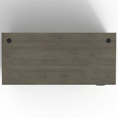 Lorell Prominence 2.0 66 W Right-Pedestal Desk, Gray Elm Surface (LLRPD3066RSPGE)