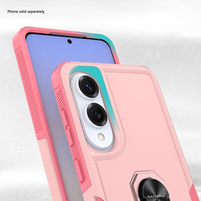 SaharaCase Raider Series Kickstand Phone Case for Samsung Galaxy S25 Edge, Shock Absorbing, Desert Rose (CP00837)