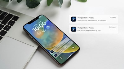 Philips Home Access Wi-Fi Retrofit Door Lock with Touch Screen Keypad and Fingerprint Scanner