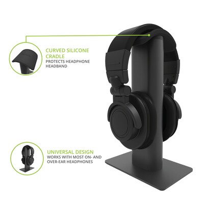 Kanto Premium Universal Headphone Stand, Black (H2)