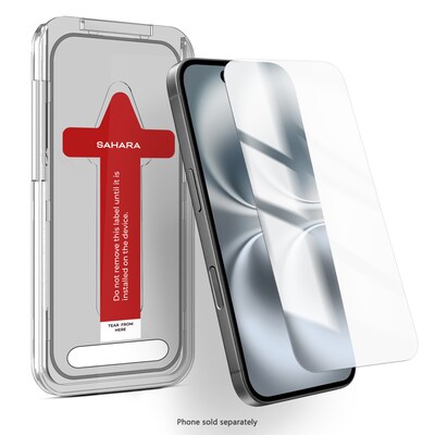 SaharaCase ZeroDamage Tempered Glass Screen Protector for Apple iPhone 16 Plus, Clear (ZD00153)