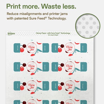 Avery Wraparound Band Laser/Inkjet Multipurpose Labels, 1.5" x 3.5", Off-White (80/Pack)