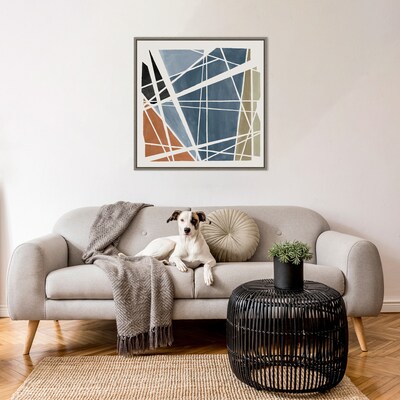 Amanti Art Pieces Together I by Isabelle Z Framed Canvas Wall Art Print, 30 x 30 (A42678027436)