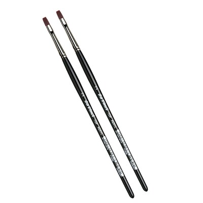 da Vinci TOP-ACRYL Oil and Acrylic Synthetic Bristle, Flat Brush, 2/Bundle (DVXVA7185K2-2)