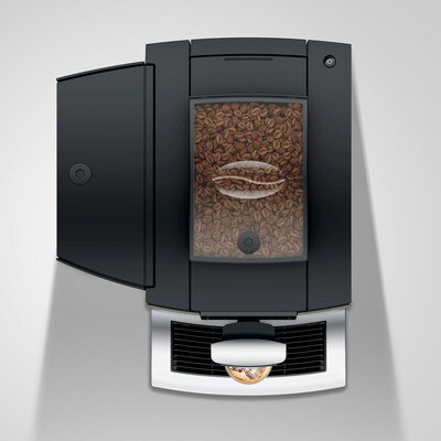 JURA X10 2-Cups Coffee & Espresso Machine Combination, Dark Inox (15669)