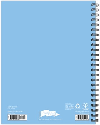 2025-2026 Willow Creek Happy Stripe 6.5 x 8.5 Academic Year Weekly & Monthly Planner, Multicolored