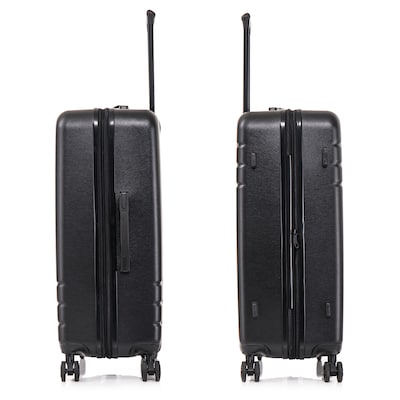 DUKAP Zahav 29.52" Hardside Suitcase, 4-Wheeled Spinner, TSA Checkpoint Friendly, Black (DKZAH00L-BLK)