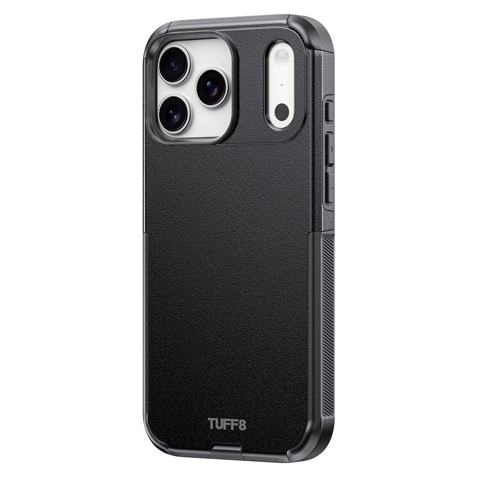 TUFF8 Impact Dual-Layer Rugged MagSafe Phone Case for iPhone 18 Pro Max, Shock Absorbing, Black (T8I-IP1804)