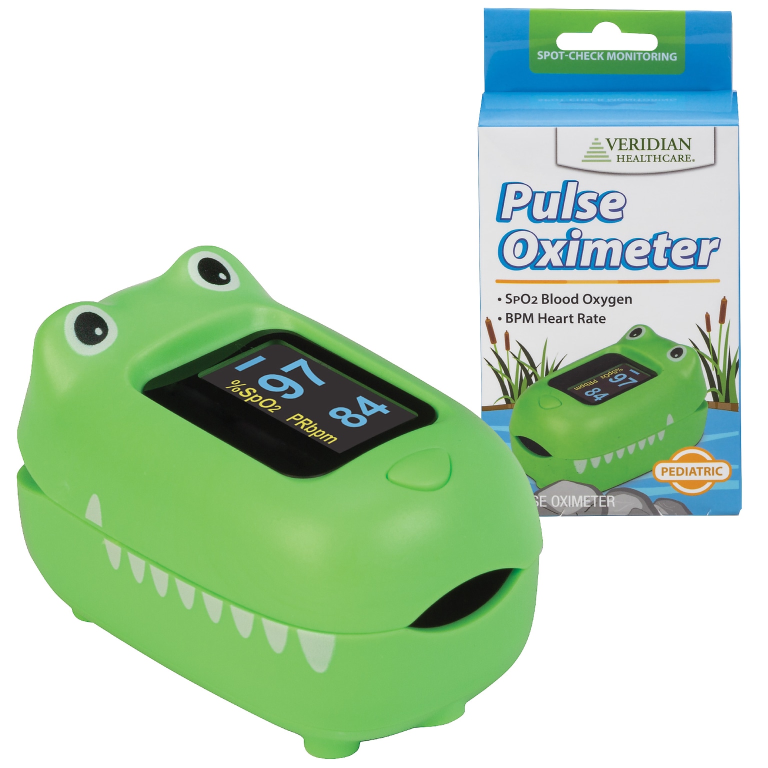 Veridian Healthcare Fingertip Pulse Oximeter, Green (11-50Q1)