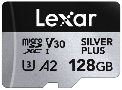Lexar Professional Silver Plus 128MB SDXC Memory Card, Class 10, UHS-I, V30 (LSDSIPL128G-BNNNU)