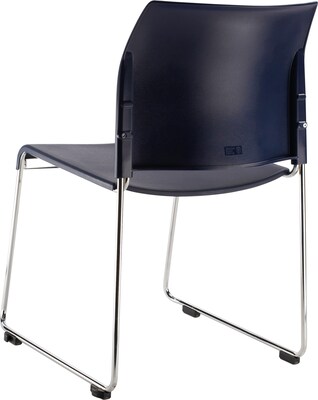 NPS 8800 Series Stacking Chair, Navy, 4 Pack (8804-11-04/4)