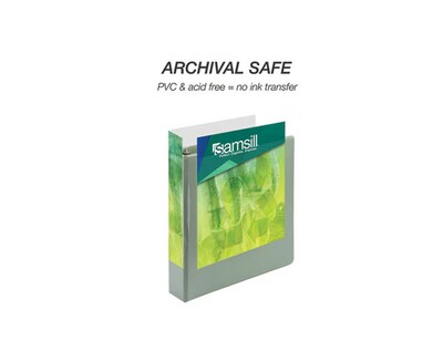 Samsill Earths Choice 1.5 3 D-Ring View Binder, Sage, 2/Pack (SAMU69542)