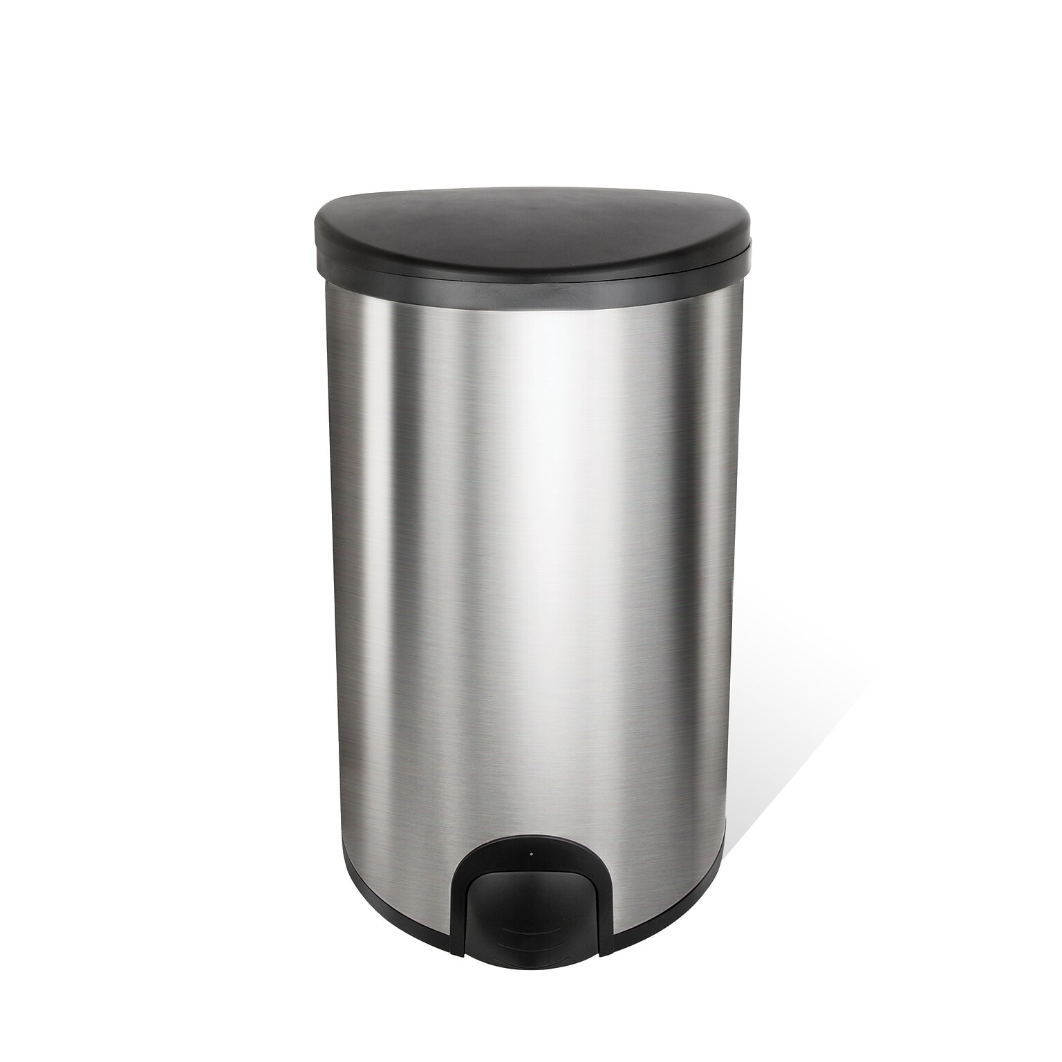 NineStars Stainless Steel Indoor Toe Tap Sensor Trash Can, 13.2 Gallons, Silver (TTT-50-19)