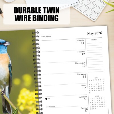 2026 Willow Creek Backyard Birds 6.5" x 8.5" Daily & Monthly Personal Organizer (54574)